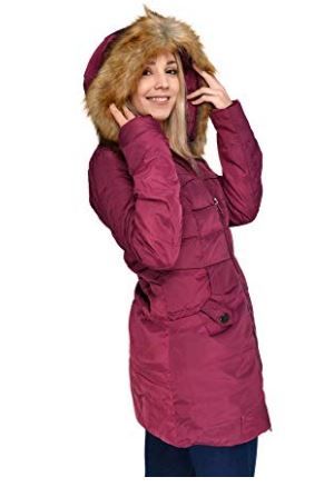 Beinia Valuker Women's Down Coat with Fur Hood