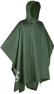 Waterproof Rain Poncho, Hiking Rain Jacket by Terra Hiker